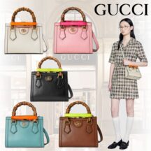 【GUCCI】★グッチ ダイアナ★ バンブー ミニ トートバッグ