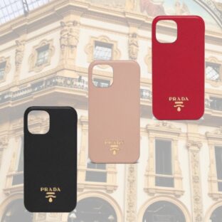 PRADA サフィアーノレザー iPhone12 ケース-