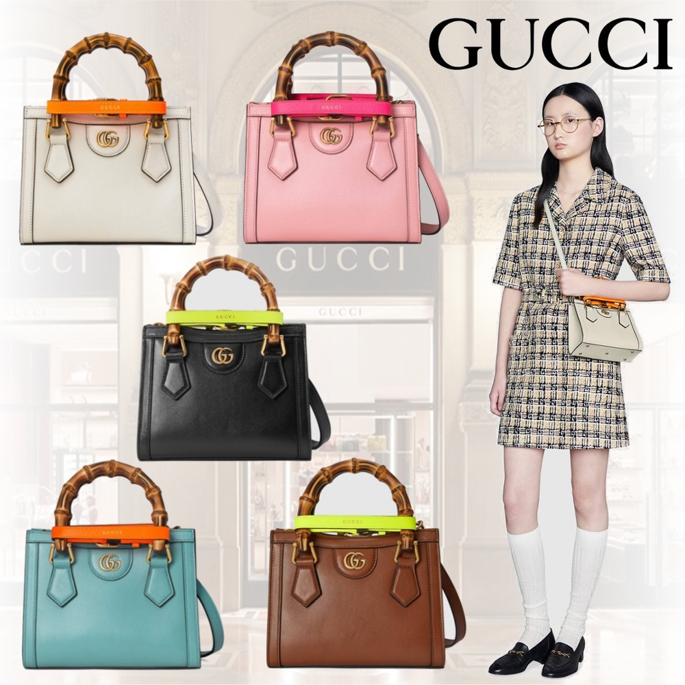 GUCCIグッチ ダイアナ バンブー ミニ トートバッグ   BlueLotus&